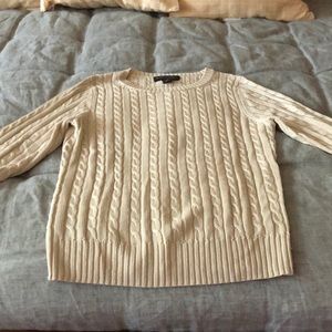 Brooks brothers silk cable knit sweater